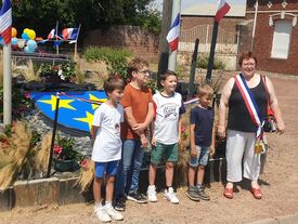14 juillet 2022 - commune de flesquières - inauguration du blason communal - Crédit photo Aurélie Lavallée