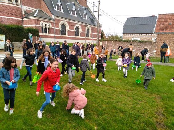 Chasse aux œufs de Pâques organisé par l'association Flesquières en fêtes le lundi 10 avril 2023
Crédit photo : Fabien Leloir