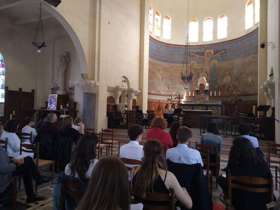 Samedi 21 mai 2022 - "Le conservatoire en ballade" à l'église de Flesquières
Musique de Chambre (professeur : Pierre Descamps)
Crédit photo Fabien Leloir