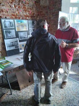 Journée du Patrimoine Flesquières 17 & 18 septembre 2022 - "Le chalet" exposition temporaire - Bernard Delsert, spécialiste artillerie anglaise et allemande - crédit photo Fabien Leloir