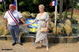 Cérémonie d'inauguration du blason sur la place de Flesquières - 14 juillet 2022 - Crédit photo JM Caudmont