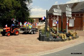 Cérémonie d'inauguration du blason sur la place de Flesquières - 14 juillet 2022 - Crédit photo JM Caudmont