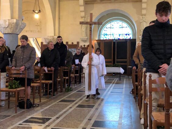 Célébration des rameaux du 2 avril 2023 - Eglise Saint-Géry de Flesquières
Crédit photo : Gilles de Valicourt