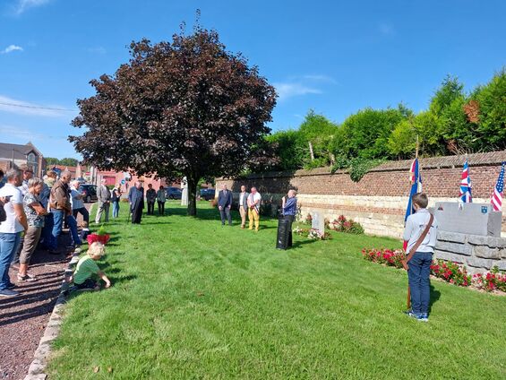 Cérémonie d'hommage au soldat américain Johannas Bergman - 2 septembre 2023 - Commune de Flesquières
Crédit photos : Mr José Da Cuhna