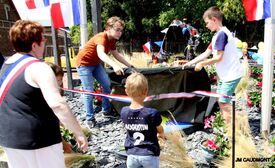 Cérémonie d'inauguration du blason sur la place de Flesquières - 14 juillet 2022 - Crédit photo JM Caudmont