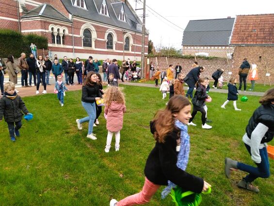 Chasse aux œufs de Pâques organisé par l'association Flesquières en fêtes le lundi 10 avril 2023
Crédit photo : Fabien Leloir