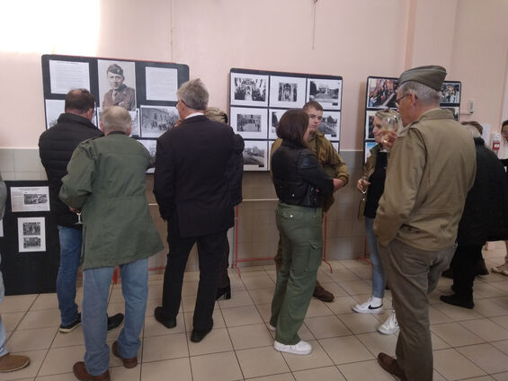 15 octobre 2022 - Inauguration photo stèle Cap. Bergman - Exposition JM Caudmont - Crédit Photo Fabien Leloir