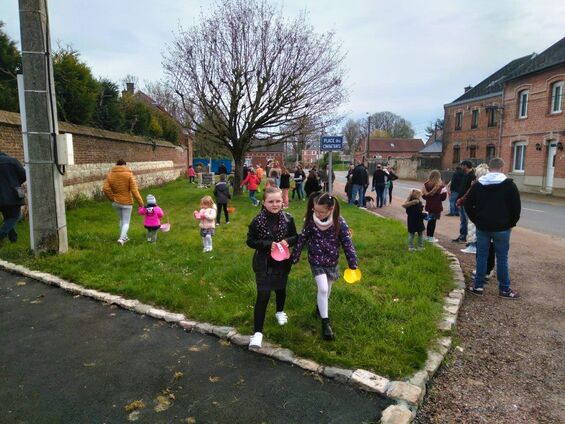 Chasse aux œufs de Pâques organisé par l'association Flesquières en fêtes le lundi 10 avril 2023
Crédit photo : Fabien Leloir