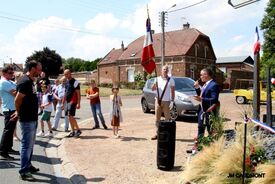 Cérémonie d'inauguration du blason sur la place de Flesquières - 14 juillet 2022 - Crédit photo JM Caudmont