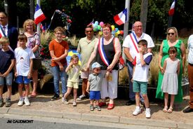 Cérémonie d'inauguration du blason sur la place de Flesquières - 14 juillet 2022 - Crédit photo JM Caudmont
