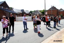 Cérémonie d'inauguration du blason sur la place de Flesquières - 14 juillet 2022 - Crédit photo JM Caudmont