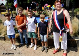 Cérémonie d'inauguration du blason sur la place de Flesquières - 14 juillet 2022 - Crédit photo JM Caudmont