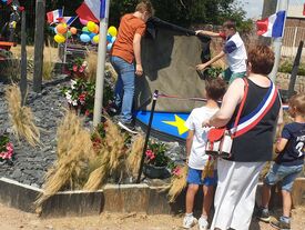 14 juillet 2022 - commune de flesquières - découverte du blason communal - Crédit photo Aurélie Lavallée