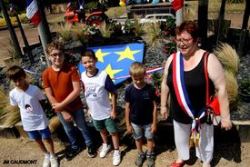 Cérémonie d'inauguration du blason sur la place de Flesquières - 14 juillet 2022 - Crédit photo JM Caudmont