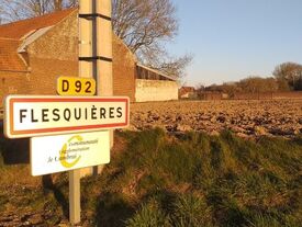 entrée du village Entrée de flesquières depuis Havrincourt