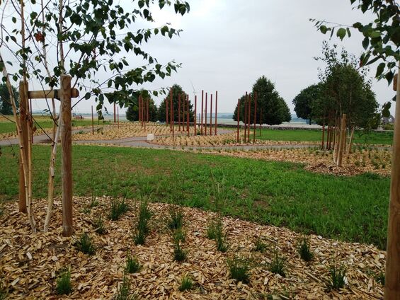 juin 2021-jardin du souvenir Flesquières - vue générale Sud juin 2021-jardin du souvenir Flesquières - vue générale Sud